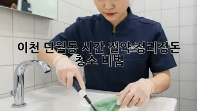 이천 단월동 시간 절약 정리정돈 청소 비법!